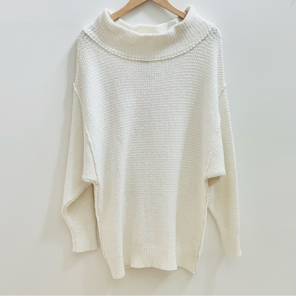 NWT Free People Ivory Turtleneck Sweater Small - Picture 1 of 8